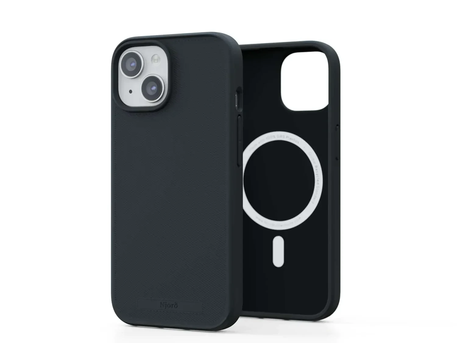 Husa Cover NJORD Silicone MagSafe pentru iPhone 15 Pro Negru