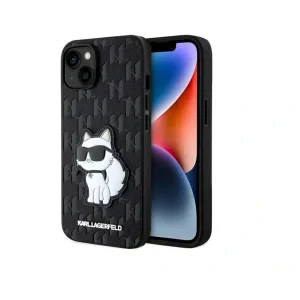 Husa Karl Lagerfeld PU Saffiano Choupette NFT pentru iPhone 14 Negru