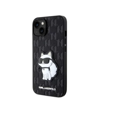 Husa Karl Lagerfeld PU Saffiano Choupette NFT pentru iPhone 14 Negru