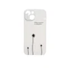 Husa spate UV Dandelion pentru iPhone 15 Alb