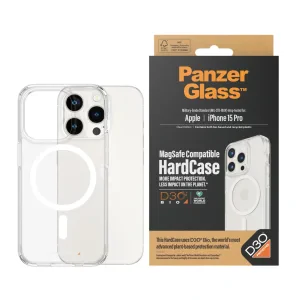 Husa PanzerGlass D30 Hard Case compatibila MagSafe pentru iPhone 15 Pro Max Transparent