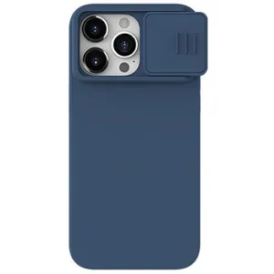 Husa Silicon Nillkin CamShield Silky pentru iPhone 15 Pro Max Midnight Blue