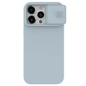 Husa Silicon Nillkin CamShield Silky pentru iPhone 15 Pro Max Star Grey