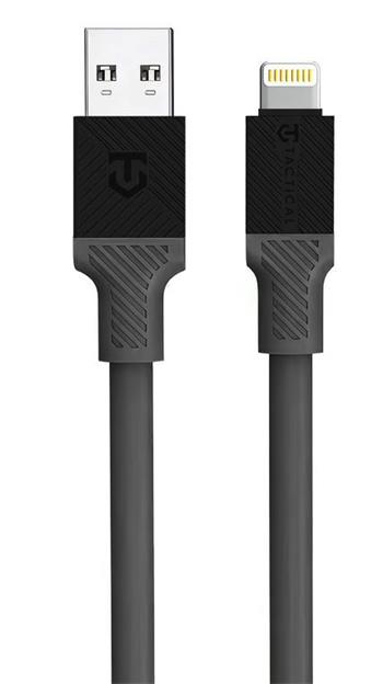 Cablu Tactical Fat Man USB-A/Lightning 1m Gri thumb