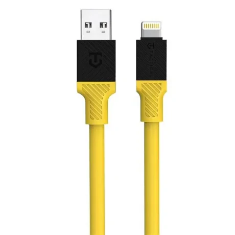 Cablu Tactical Fat Man USB-A/Lightning 1m Galben