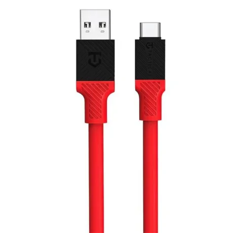 Cablu Tactical Fat Man  USB-A/USB-C 1m Rosu