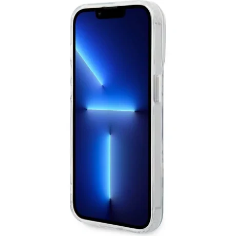 Husa Karl Lagerfeld IML Karl and Choupette NFT MagSafe pentru iPhone 15 Pro Transparent