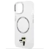 Husa Karl Lagerfeld IML Karl and Choupette NFT MagSafe pentru iPhone 15 Transparent