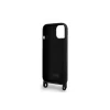 Husa Karl Lagerfeld Liquid Silicone Crossbody Ikonik pentru iPhone 15 Pro Max Black