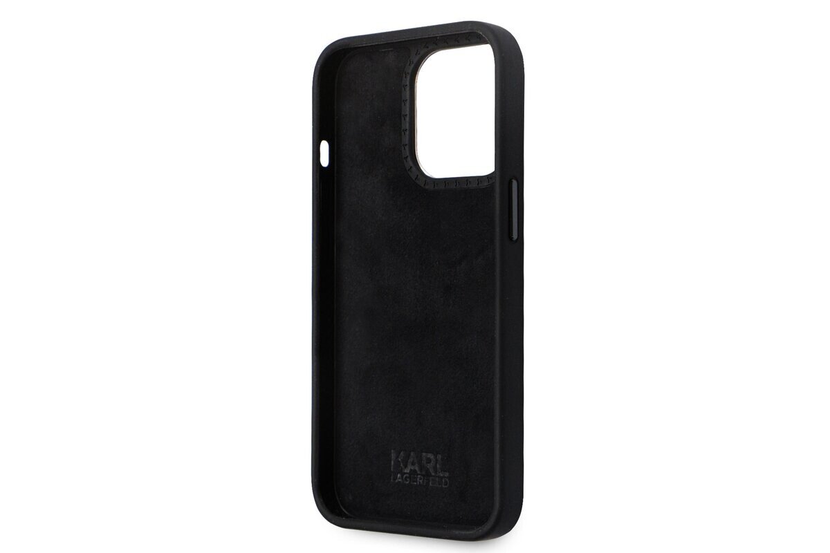 Husa Karl Lagerfeld Liquid Silicone Ikonik NFT pentru iPhone 15 Plus Black thumb