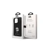 Husa Karl Lagerfeld Liquid Silicone Ikonik NFT pentru iPhone 15 Plus Black