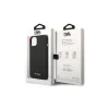 Husa Karl Lagerfeld Liquid Silicone Plaque MagSafe pentru iPhone 15 Black