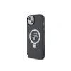 Husa Karl Lagerfeld Ringstand Karl and Choupette MagSafe pentru iPhone 15 Plus Black