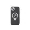 Husa Karl Lagerfeld Ringstand Karl and Choupette MagSafe pentru iPhone 15 Plus Black