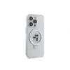 Husa Karl Lagerfeld Ringstand Karl and Choupette MagSafe pentru iPhone 15 Pro Max White