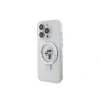 Husa Karl Lagerfeld Ringstand Karl and Choupette MagSafe pentru iPhone 15 Pro Max White