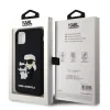 Husa Karl Lagerfeld 3D Rubber Karl and Choupette pentru  iPhone 11 Black