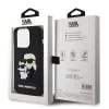 Husa Karl Lagerfeld 3D Rubber Karl and Choupette pentru iPhone 13 Pro Black