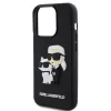 Husa Karl Lagerfeld 3D Rubber Karl and Choupette pentru iPhone 13 Pro Black