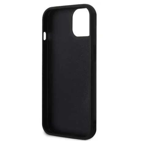 Husa Karl Lagerfeld 3D Rubber Karl and Choupette pentru iPhone 14 Black