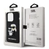 Husa Karl Lagerfeld 3D Rubber Karl and Choupette pentru iPhone 14 Pro Black