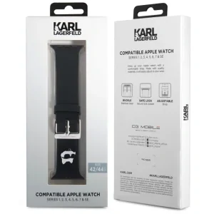 Husa Karl Lagerfeld Choupette Head NFT pentru Apple Watch 42/44 Black