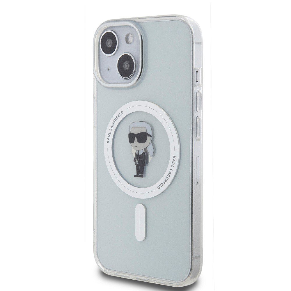 Husa Karl Lagerfeld IML Ikonik MagSafe pentru iPhone 15 Transparent thumb