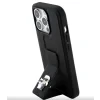 Husa Karl Lagerfeld Saffiano Grip Stand Metal Logo pentru  iPhone 15 Pro Max Black