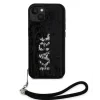 Husa Karl Lagerfeld Sequins Reversible pentru iPhone 15 Black/Silver