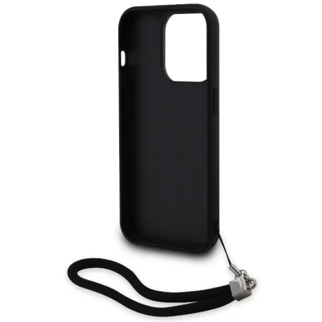 Husa Karl Lagerfeld Sequins Reversible pentru iPhone 15 Black/Silver