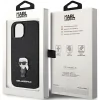 Husa Karl Lagerfeld Fixed Glitter Metal Ikonik pentru iPhone 15 Black