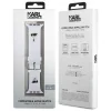 Curea de ceas Karl Lagerfeld Karl and Choupette Head NFT pentru Apple Watch 38/40 White