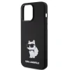 Husa Karl Lagerfeld Liquid Silicone Choupette NFT pentru iPhone 15 Pro Black