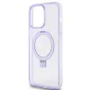 Husa Guess IML Ring Stand Glitter MagSafe pentru iPhone 15 Plus Purple