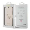 Husa Guess PU 4G Metal Logo Book pentru iPhone 15 Pink