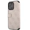 Husa Book Guess PU 4G Metal Logo Book pentru iPhone 15 Pro Max Pink