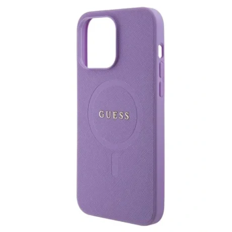 Husa Guess PU Saffiano MagSafe pentru iPhone 15 Pro Mov