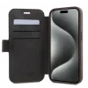 Husa Guess PU 4G Metal Logo Book pentru iPhone 15 Brown