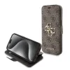 Husa Guess PU 4G Metal Logo Book pentru iPhone 15 Brown
