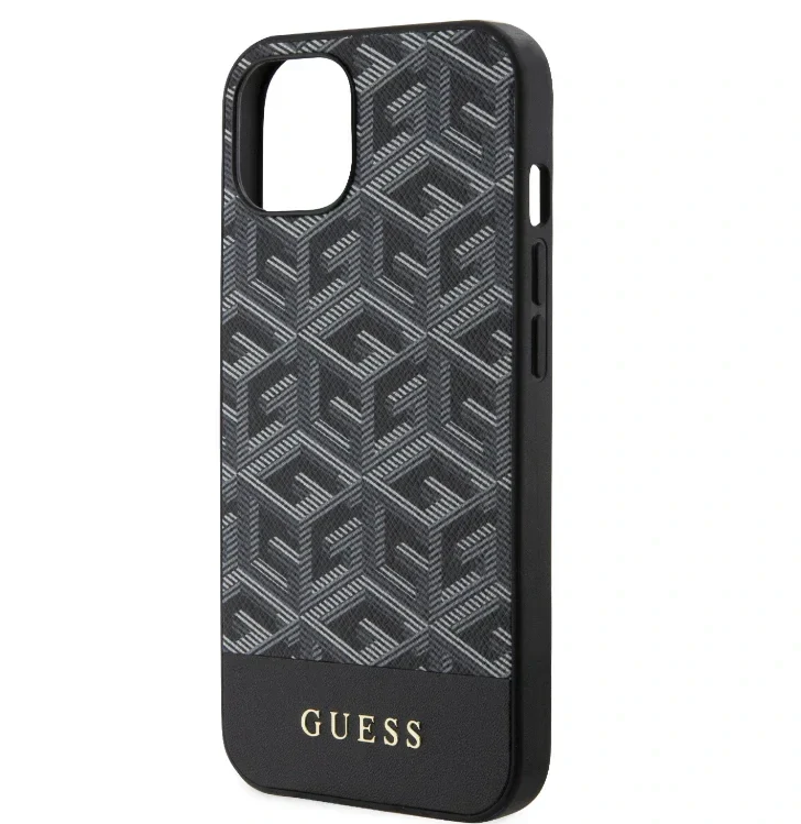 Husa Guess PU G Cube MagSafe pentru iPhone 15 Black