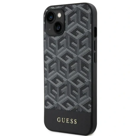 Husa Guess PU G Cube MagSafe pentru iPhone 15 Black