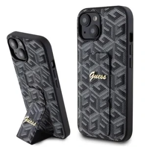 Husa Guess PU Grip Stand G Cube pentru iPhone 15 Black