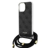 Husa Guess IML 4G Printed Crossbody pentru  iPhone 15 Black