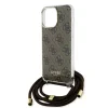 Husa Guess IML 4G Printed Crossbody pentru iPhone 15 Brown