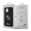 Husa Guess PU Fixed Glitter 4G Metal Logo pentru iPhone 12/12 Pro Black
