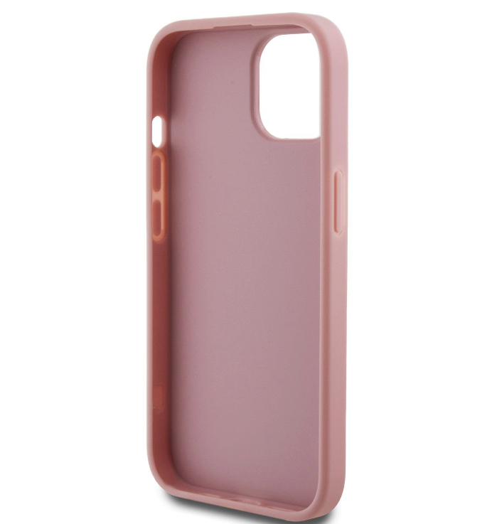 Husa Guess PU Fixed Glitter 4G Metal Logo pentru iPhone 12/12 Pro Pink thumb