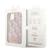 Husa Guess PU G Cube MagSafe pentru  iPhone 15 Pink