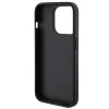 Husa Guess PU Grip Stand 4G Strass Triangle Metal Logo pentru iPhone 15 Pro Max Black
