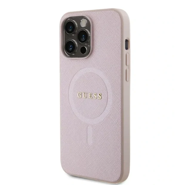 Husa Guess PU Saffiano MagSafe pentrui Phone 15 Pro Max