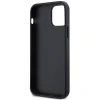 Husa Guess PU Perforated 4G Glitter Metal Logo pentru iPhone 12/12 Pro Black